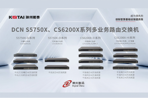 智算产品丨jiuyou.comDCN S5750X、CS6200X系列多业务路由交换机新品上市
